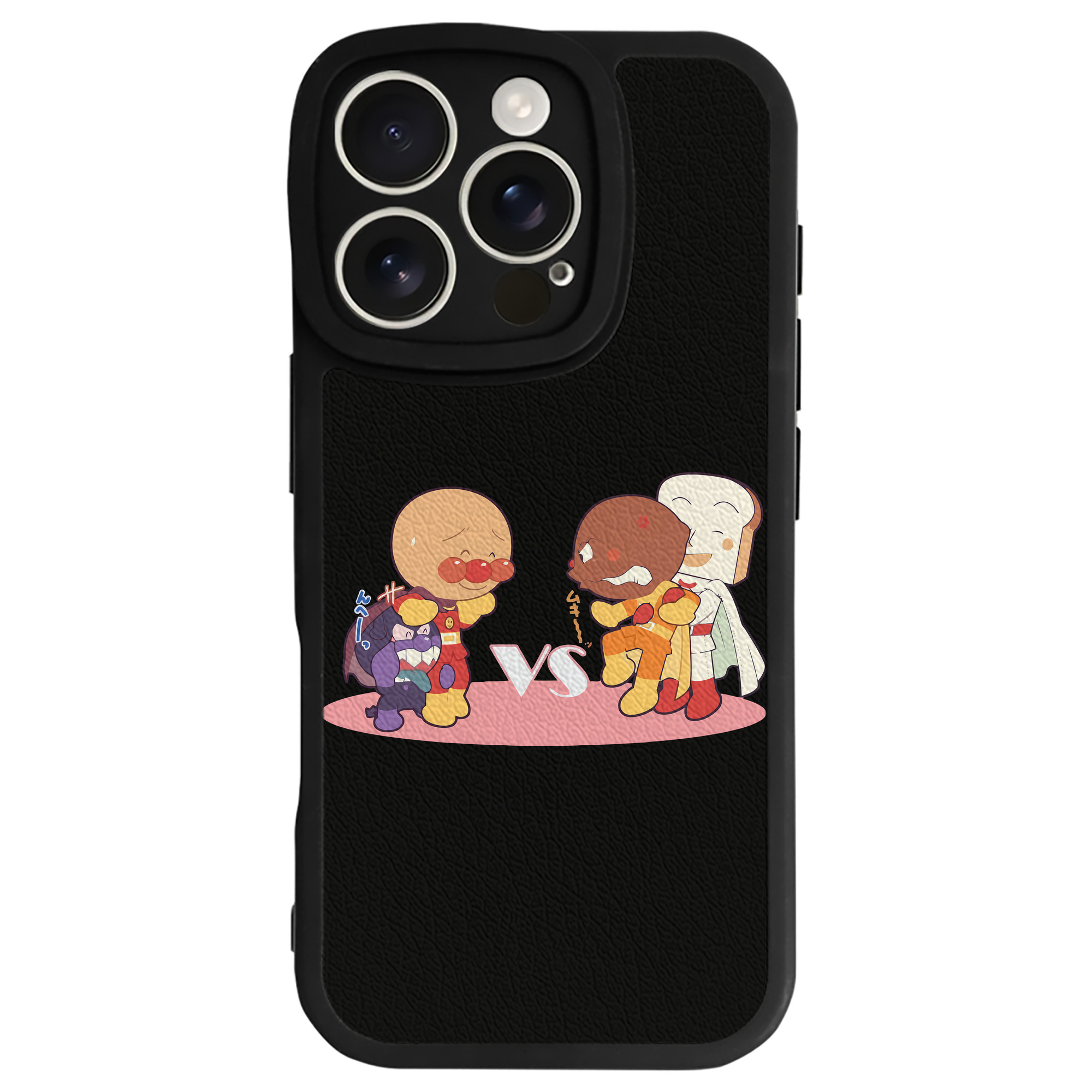 （画像用） アンパンマン Anpanman 【iPhone 16シリーズ対応】シリコンスマホケース（レザー調） 材質：シリコン